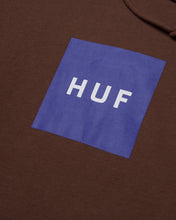 Load image into Gallery viewer, HUF Essential Box Logo Pull Over Hoodie in Brown