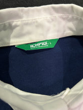 Load image into Gallery viewer, Ichpig Rugby Long Sleeve Polo Shirt in Navy - Bisy Clothing