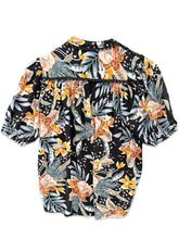 Load image into Gallery viewer, Jaase Black Print Anita Oversized Button Shirt ⏐ Size XS - Bisy Clothing