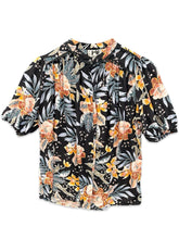 Load image into Gallery viewer, Jaase Black Print Anita Oversized Button Shirt ⏐ Size XS - Bisy Clothing