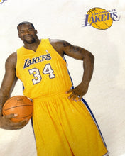 Load image into Gallery viewer, Mitchell & Ness Los Angeles Laker Shaquille O'neal T-Shirt White - Bisy Clothing