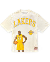 Load image into Gallery viewer, Mitchell & Ness Los Angeles Laker Shaquille O'neal T-Shirt White - Bisy Clothing