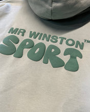 Load image into Gallery viewer, Mr Winston Puff Hood Jumper in Vintage Sage Green - Bisy Clothing