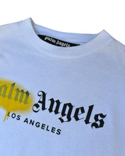 Load image into Gallery viewer, Palm Angels Los Angels Sprayed Short Sleeve T-shirt in White (SS21) - Bisy Clothing
