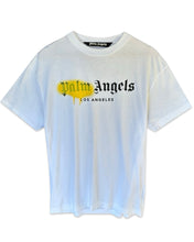 Load image into Gallery viewer, Palm Angels Los Angels Sprayed Short Sleeve T-shirt in White (SS21) - Bisy Clothing