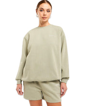 Load image into Gallery viewer, Pink Soda Sport Baton Oversized Sweatshirt in Seagrass - Bisy Clothing