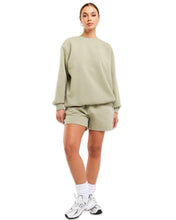 Load image into Gallery viewer, Pink Soda Sport Baton Oversized Sweatshirt in Seagrass - Bisy Clothing