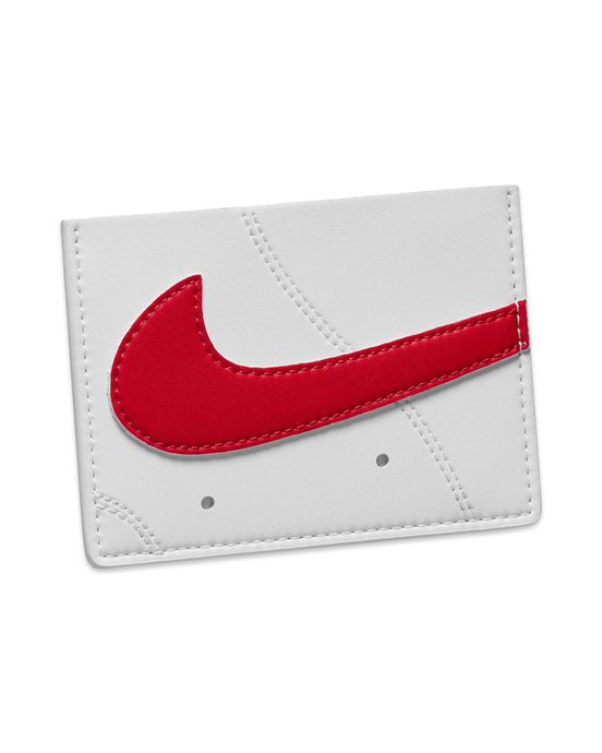 Nike Icon Air Force 1 Card Wallet in White / Red