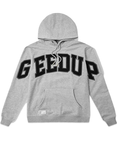 Geedup Team Logo Hoody in Grey Marle / Black
