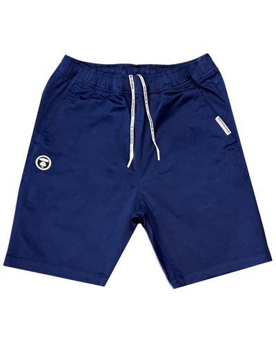 AAPE By *A Bathing Ape® Embroidered Badge Shorts Blue ⏐ Multiple Sizes
