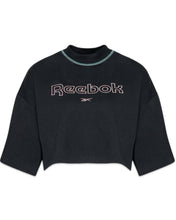 Load image into Gallery viewer, Reebok CL Heritage Grpaphic T-Shirt Cropped in Black - Bisy Clothing