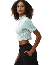 Load image into Gallery viewer, Reebok Energy Cropped Short Sleeve T-Shirt in Seaside Green - Bisy Clothing