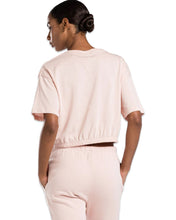 Load image into Gallery viewer, Reebok Identity Boxy Short Sleeve Cropped T-Shirt in Pink - Bisy Clothing