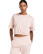 Load image into Gallery viewer, Reebok Identity Boxy Short Sleeve Cropped T-Shirt in Pink - Bisy Clothing