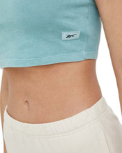Load image into Gallery viewer, Reebok Natural Dye Fitted Crop T-Shirt in Sea Green - Bisy Clothing
