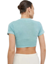 Load image into Gallery viewer, Reebok Natural Dye Fitted Crop T-Shirt in Sea Green - Bisy Clothing