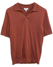 Load image into Gallery viewer, Reiss Duchie Merino Wool Open Collar Short Sleeve Polo Shirt - Bisy Clothing