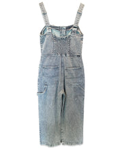 Load image into Gallery viewer, RVCA Denim Button Wide Leg Overalls in Grey - Bisy Clothing