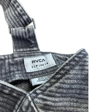 Load image into Gallery viewer, RVCA Denim Button Wide Leg Overalls in Grey - Bisy Clothing