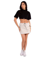 Load image into Gallery viewer, Tommy Jeans Badge Mock Neck Crop Short Sleeve Top ⏐ Multiple Sizes - Bisy Clothing