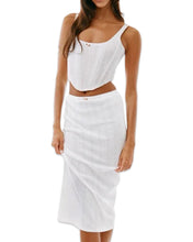 Load image into Gallery viewer, With Jean Cindy Corset in White Pointelle - Bisy Clothing