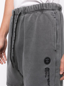 AAPE By *A Bathing Ape® Embroidered Badge Sweat Shorts Grey ⏐ Multiple Sizes
