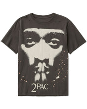 Load image into Gallery viewer, 2 Pac Tupac Shakur Distressed &#39;Blessed&#39; Tee in Grey