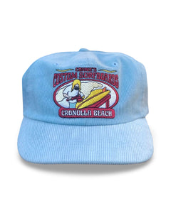 Cronulla Beach Australia Corduroy Snapback Hat in Blue ⏐ One Size