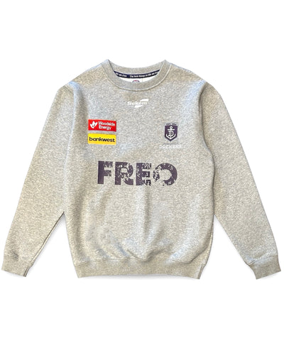 AFL Sekem Fremantle Dockers Crewneck Jumper in Grey