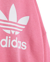 Load image into Gallery viewer, Adidas Loose Crew Flared Leggings Tracksuit Set in Pink 100% Authentic | Bisy Fremantle Close up