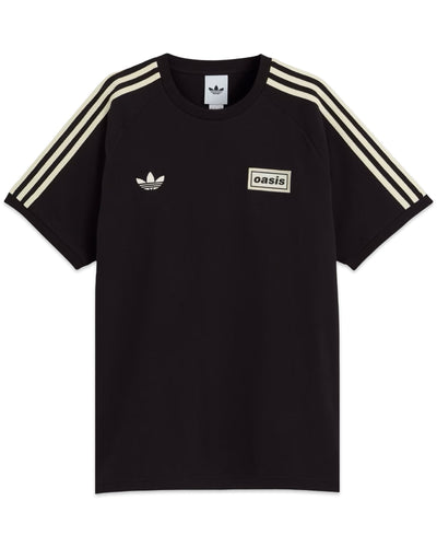 Adidas Originals Oasis Tour 3 Stripes T-Shirt in Black and Cream (2025)