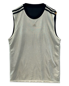 Adidas Vintage Reversible Basketball Training Jersey in Navy Blue and White