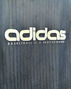 Adidas Vintage Reversible Basketball Training Jersey in Navy Blue and White