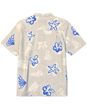 Load image into Gallery viewer, Afends Hemp All Over Graffiti Print  Short Sleeve Button Shirt in Grey