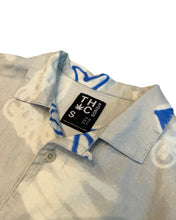 Load image into Gallery viewer, Afends Hemp All Over Graffiti Print  Short Sleeve Button Shirt in Grey