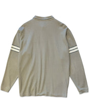 將圖片載入圖庫檢視器 Billabong Long Sleeve Waffle Knit Polo Shirt in Grey (Vintage)
