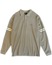 將圖片載入圖庫檢視器 Billabong Long Sleeve Waffle Knit Polo Shirt in Grey (Vintage)