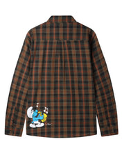 Load image into Gallery viewer, Butter Goods x Smurf Harmony Plaid Long Sleeve Shirt