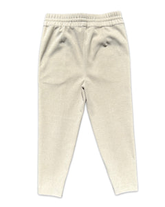 Camilla and Marc Pleated Felt Trackpant in Light Bone  ⏐ Size 10