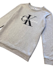 Load image into Gallery viewer, Calvin Klein Core Monogram Logo Sweatshirt in Grey