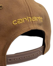 Load image into Gallery viewer, Carhartt Firm Duck Flat Brim Cap in Carhartt Brown (2022)