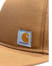 Load image into Gallery viewer, Carhartt Firm Duck Flat Brim Cap in Carhartt Brown (2022)