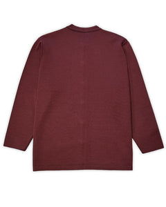 Carla Ferroni by Lady Jane Long Sleeve Cardigan in Burgundy (Vintage)