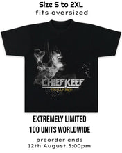 Load image into Gallery viewer, Chief Keef  Finally Rich T-Shirt in Black (Limited Edition)