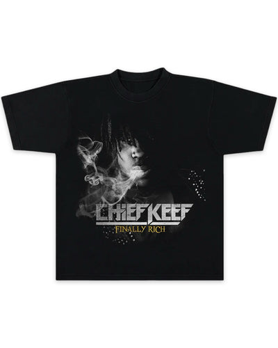Chief Keef  Finally Rich T-Shirt in Black (Limited Edition)
