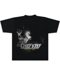 Chief Keef  Finally Rich T-Shirt in Black (Limited Edition)