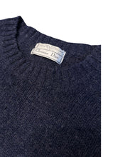 Load image into Gallery viewer, Christian Dior Knit Wool Sweater in Navy Blue and Red (Vintage)