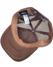 Load image into Gallery viewer, Corteiz Alcatraz Island Puff Print Trucker Cap in Brown