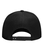 將圖片載入圖庫檢視器 Corteiz Alcatraz Puff Print Trucker Hat in Black and Purple (2024)