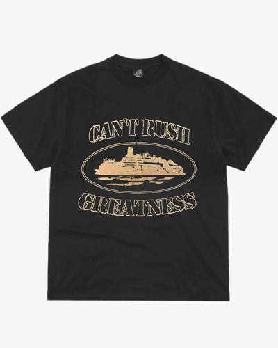 Corteiz x Cental Cee Can't Rush Greatness Short Sleeve T-Shirt in Black (2025)